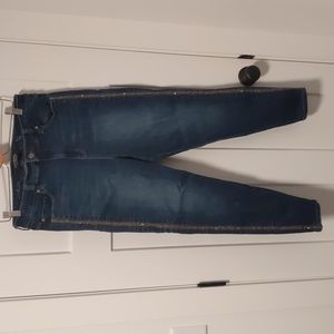 Liverpool Los Angeles High Rise Ankle Skinny Jeans with Sparkle Accent
